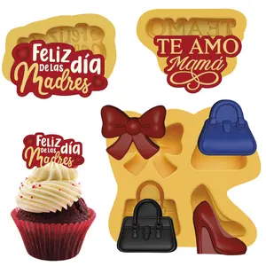 Set 3 pieces Mothers day silicone Mold
