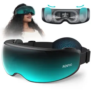 RENPHO Eyeris Caligo Eye Massager,Mist & Temple Massage, Relieves Migraines, Spring Glow Up Eye Strain & Dry Eyes, Adjustable Slidable Massagers, Bluetooth Music, Gift Choice for Man Women