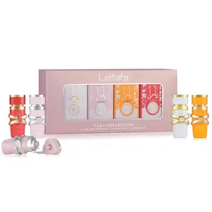 Lattafa Yara Collection 4 × 5 ml Eau de Parfum Gift Set for Women (Yara + Yara Moi + Yara Tous + Yara Candy) Travel Friendly