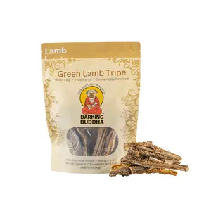 (2 Pack) Barking Buddha Green Lamb Tripe Sticks (6 oz. Bag) for Dogs of All Sizes / All Chewing Powers