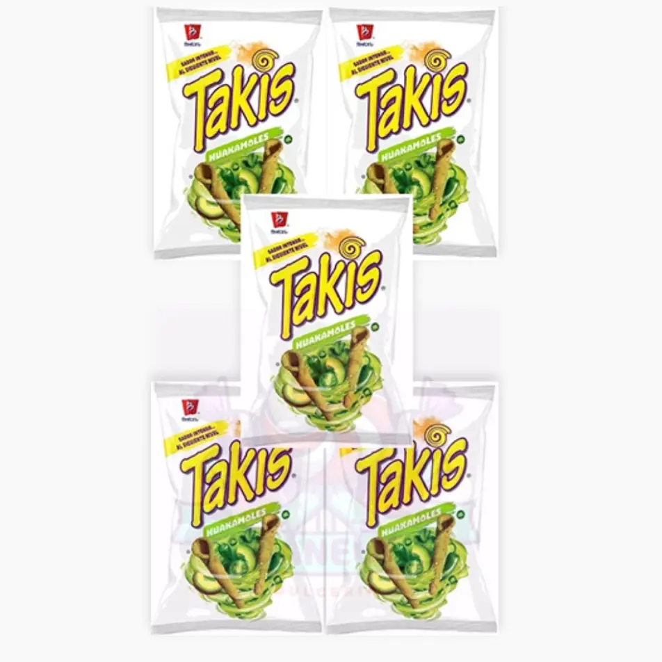 Barcel Takis Huakamoles (5 Pack) - Snack Chips, Crispy Snack Barcel Takis Huakamoles (5 Pack) - Snack Chips, Crispy Snack