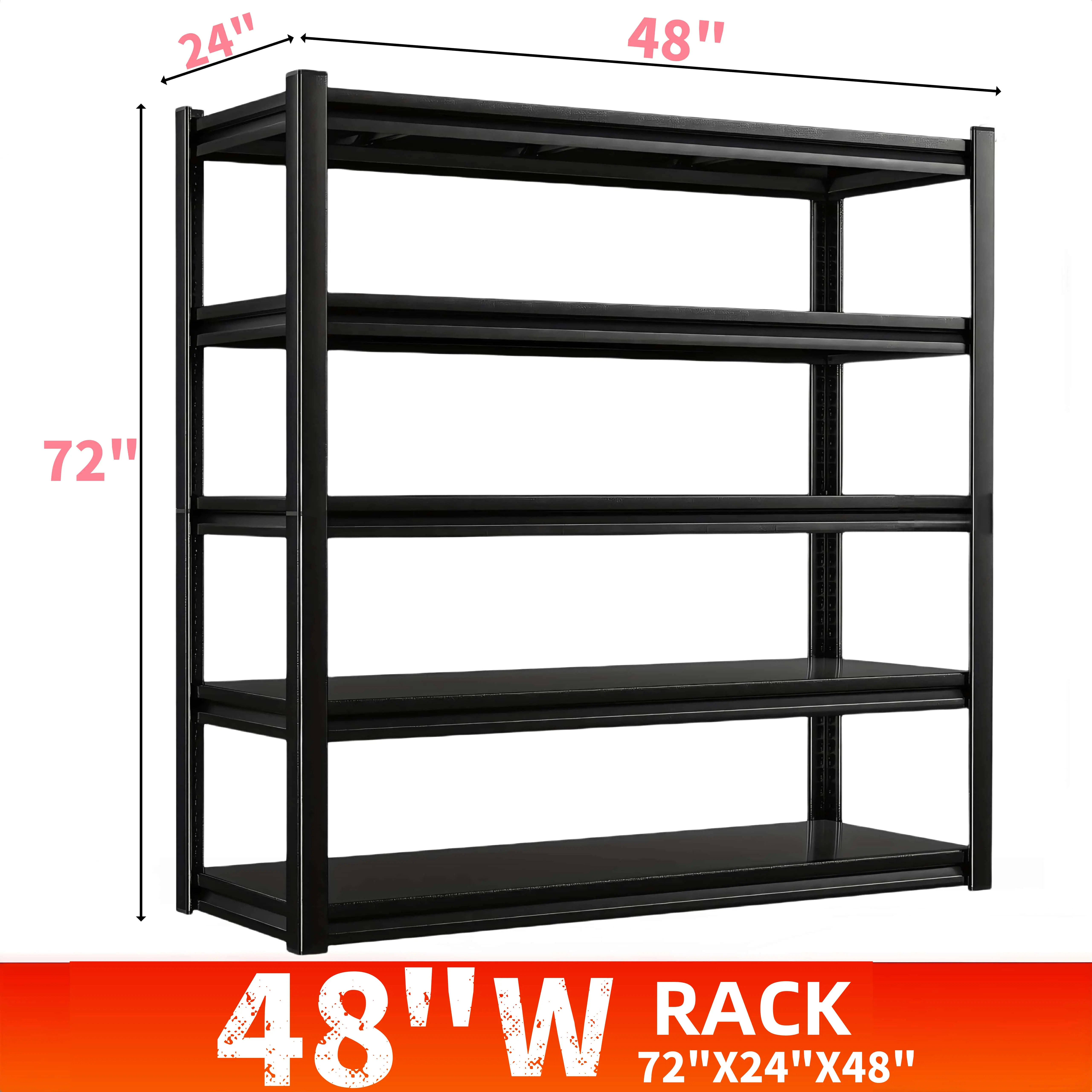 72" H X 48" W X 24" D