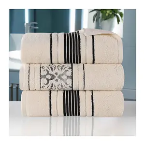 Superior 4pc Sadie Zero Twist Cotton AbsorbentBath Towel Set