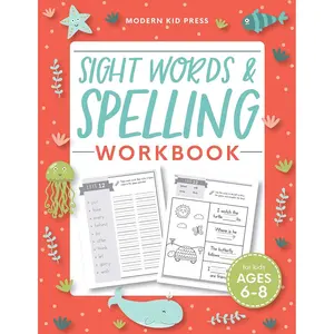 Sight Words and Spelling Workbook for Kids Ages 6-8: Learn to Write and Spell Essential Words | Kindergarten Workbook, 1st Grade Workbook and 2nd Grade Workbook | Reading & Phonics Activities + Worksheets Paperback – April 28, 2020