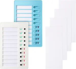 2 count Chore Chart for   Chores Checklist Task Board, Sliding Morning Routine Chart for Adults, Daily Memo RV Checklist Planning Boards Reminder Charts