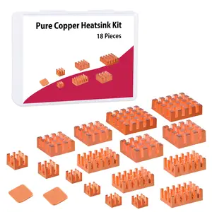 52Pi Copper Heatsinks for Raspberry Pi 5 and Raspberry Pi 4 Model B (18PCS )