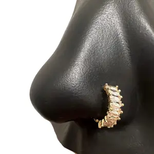 Statement Gold Chunky Nose Hoop, Nose Ring, Nostril Piercing