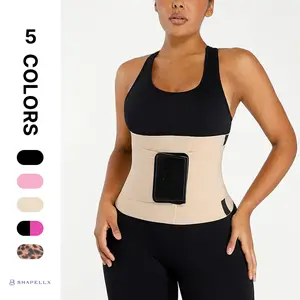 Shapellx NeoSweat Triple Constricting power Latex Waist Trainer Segmented Workout Shapewear Belts Live