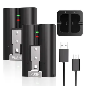 Replacement Battery for Ring Doorbell Indoor Camera 2-Pack 7200mAh Rechargeable Batteries with Dual Charging Station for Ring Video Doorbell 2/3/3 Plus/4 Spotlight and Stick Up Cam TikTokShopBlackFriday