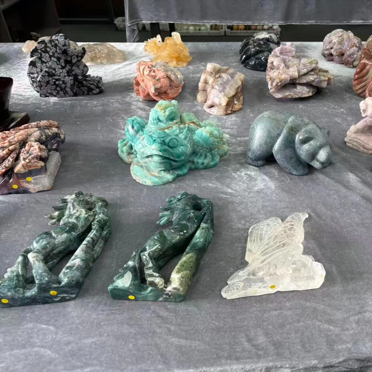 crystal quartz carvings