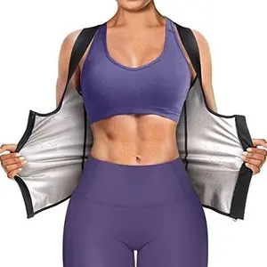 Sauna Suit for Women Waist Trainer Vest for Women Sweat Tank Top Shaper for Women with Zipper