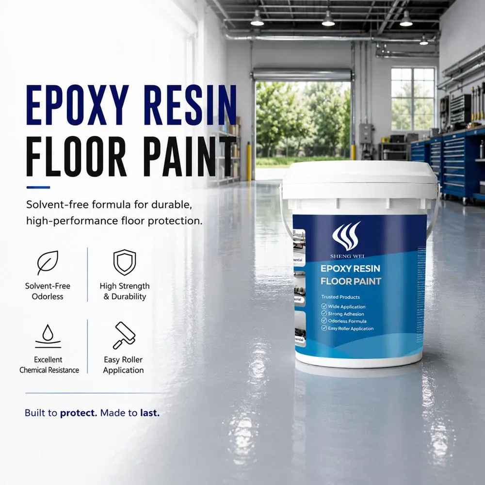 Premium Eco-Friendly Epoxy Floor Coating Kit - Concrete Sealant, Heavy-Duty Wear-Resistant Waterproof Seamless Resin, Low-Odor Non-Toxic High-Gloss Durable Epoxy Finish, 1Gal & 3Gal Options for DIY Garage, Basement Floors, Cement Crack Repair