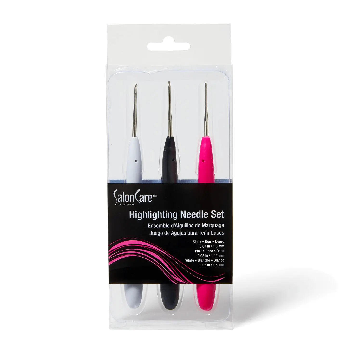 Salon Care Highlighting Needles  Reusable & Easy to Clean, 1mm, 1.25mm & 1.5mm