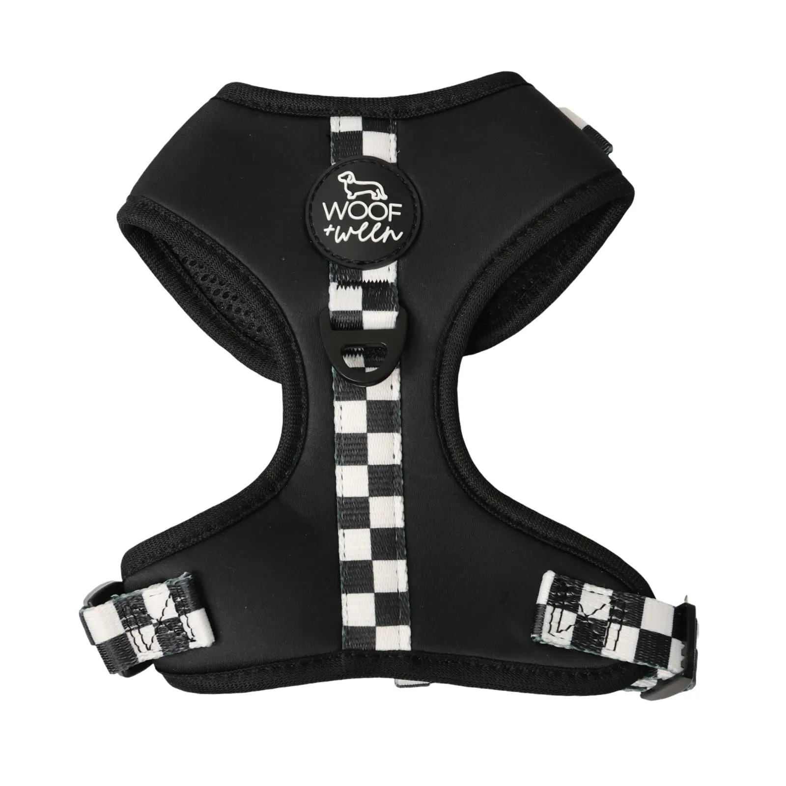 Adjustable Dog Harness - BLACK CHECKERED