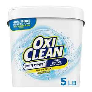 OxiClean White Revive Laundry Whitener and Stain Remover Powder, 5 lb Cleaning Household