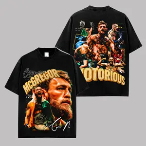 Conor McGregor The Notorious T-Shirt, Irish UFC Legend Graphic Tee, Premium Cotton Fighter Shirt, Vintage Combat Sports Fan Apparel, Knockout Champion Streetwear Tee, Gift For McGregor Fans, Unisex Graphic Shirt
