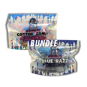 Queen Gringas Thick-ums Bundle Cotton Candy & Sour Blue Razz Freeze-Dried Candy Sweet Snack 6 Pieces Each Gifting Snacking