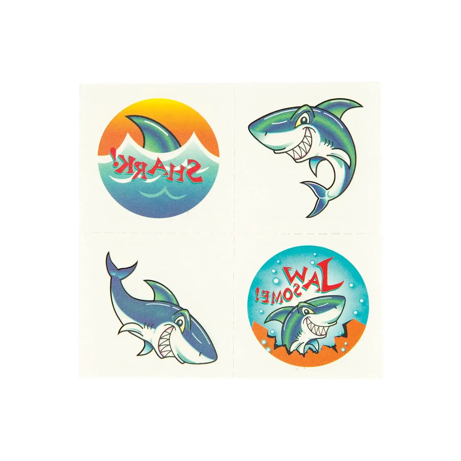 Bulk 72 Pc. Shark Temporary Tattoos - 72 Pc. Bulk 72 Pc. Shark Temporary Tattoos - 72 Pc.