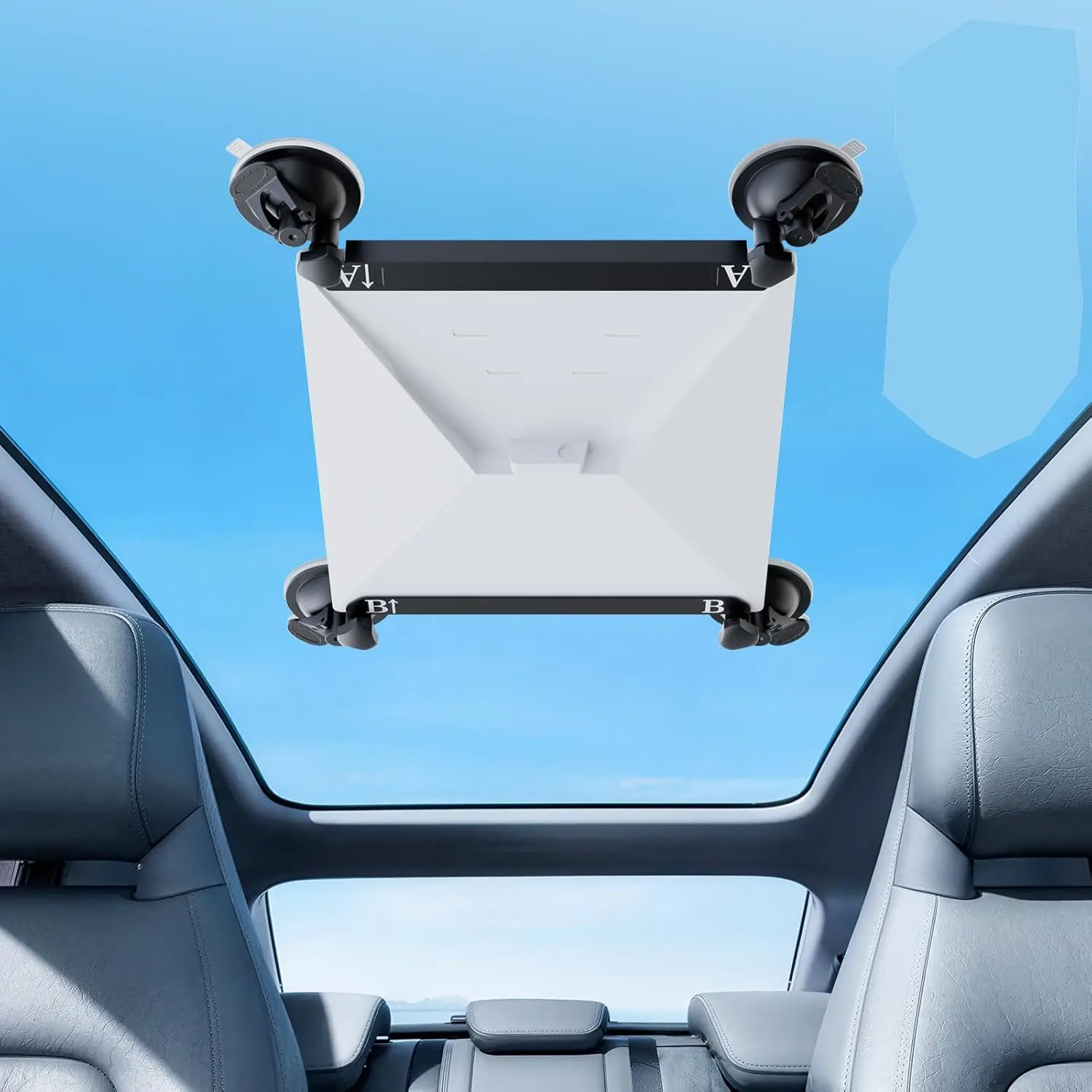 Starlink Mini Mount, Starlink Mini Suction Cup Mount for  Windows & Sunroofs, Secure Mounting Kit with 2 Spare Cups & Anti-Slip Pad,-Weather Stability for RVs,  & (Black)