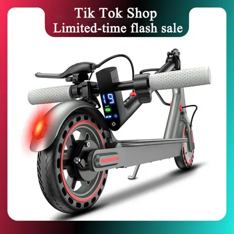 Unisex Foldable Folding Escooter - 350W Motor, 19MPH Max Speed, 12Mile Range, 8.5'' Honeycomb Solid Tires, Adjustable Speed, Dual Braking System, Trunk-Fitting, App Control, 15kg High Performance Lightweight Commuting Sports & Outdoor Equipment
