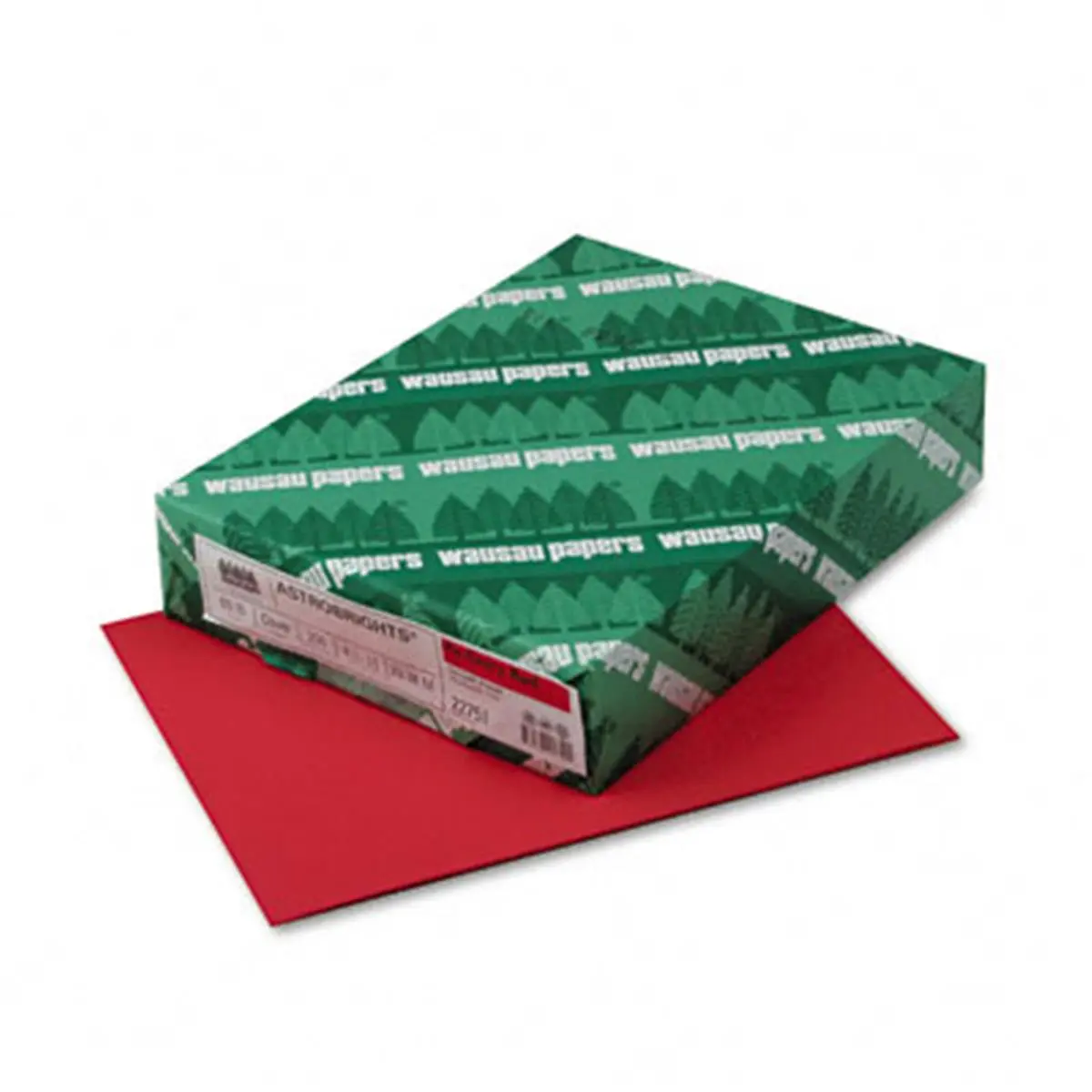 Wausau Papers Heavyweight 65 lbs Acid- and Lignin-Free Laser-Inkjet Ready Astrobrights Colored Cardstock Paper, 8.5x11 in Re-Entry Red, 250 Sheets for Office Stationery & Color-Coding