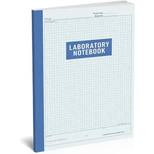 Chemistry Laboratory Notebook for Science Students Researchers, 105 Pages 8.5 x 11 Inch, Perfect Bound Composition Book for Scientific Experiments Research Documentation