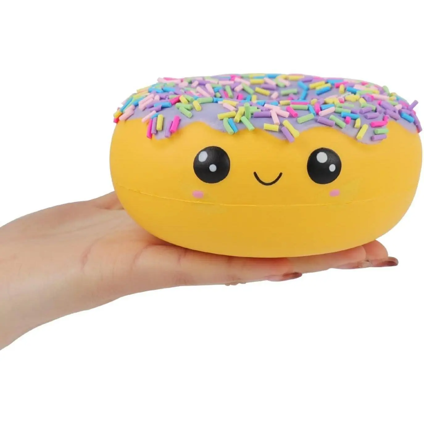 Anboor Donut Squishies - Butter Scent Squishies - Realistic Food Squishy - Slow Rising Sensory Squishies - Cute Fidget Toy for Party, Stress, Gift & Anxiety Relief - Sprinkles Shedding Is Unavoidable