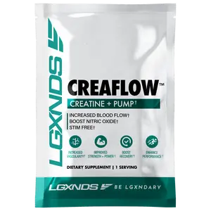 Creaflow Creatine Pump Sample Pouch | Single Serve Capsules for Pump, Hydration, and Performance Support | Stimulant-Free Formula