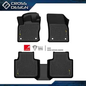 CROSSDESIGN TPE Floor Mats 2 Row Liner Set Fit For 2018-2023 Volkswagen Tiguan All Weather