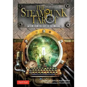 Tuttle The Steampunk Tarot Card Game - Wisdom from the Gods of the Machine, 78 Scenes, 22 Major Arcana, 40 Minor Arcana, Steampunk Imperium, Adventurous Deck for Discerning Diviners