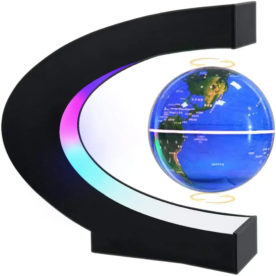 Magnetic Levitating Globe with LED Light - A Stunning Tech Gift for All Ages, Perfect for Home and Office Decor