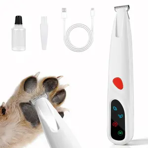 Potaroma Pet Grooming Trimmer – Electric Waterproof Micro Precision Hair Shaver for Dogs & Cats, Paw, Eye, Ear, Face & Sanitary Trimming, 18mm Ceramic Blade, LED Light, 2-Speed, USB Rechargeable #SummerVibes #petlovers