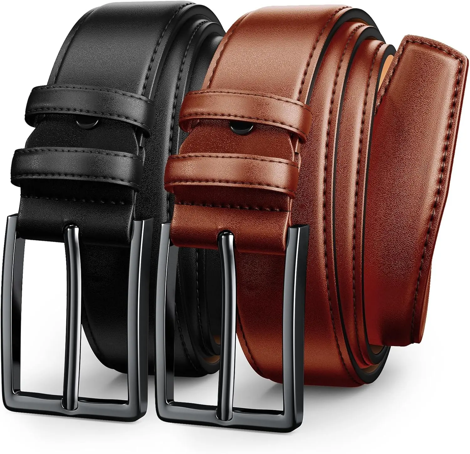 Gun Blk&blk Buckle-tan Belt