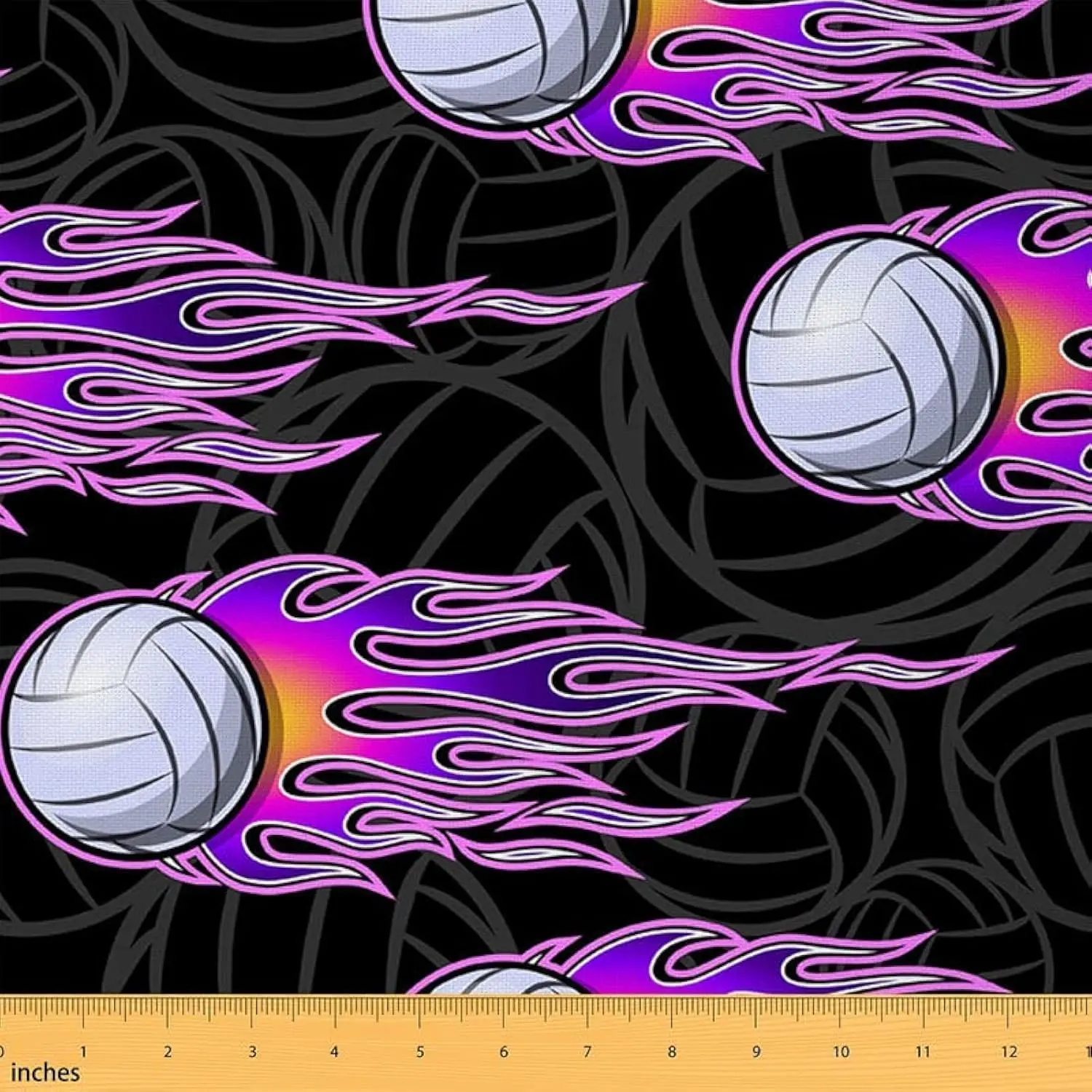 Feelyou Volleyball-Themed Tight Woven Fabric - Waterproof, Lightweight Textile for Home DIY Projects, Home Decoration, Indoor and Outdoor Use, Fabric For Home Decoration