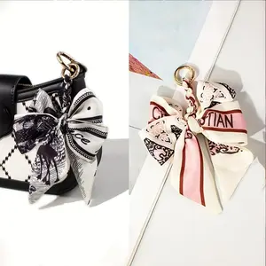 1pc Elegant DIY Bow Bag Chain - Trendy Polyester Fashion Accessory with Intricate Butterfly Knot Design, Perfect for Handbag & Purse Decoration, DIY Wallet Making