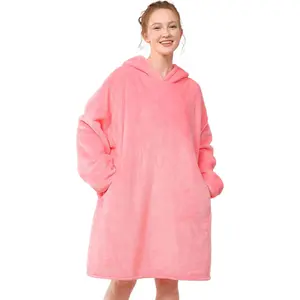 LunaShave Blanket Hoodie – Super Soft, Warm & Cozy. One Size Fits All.