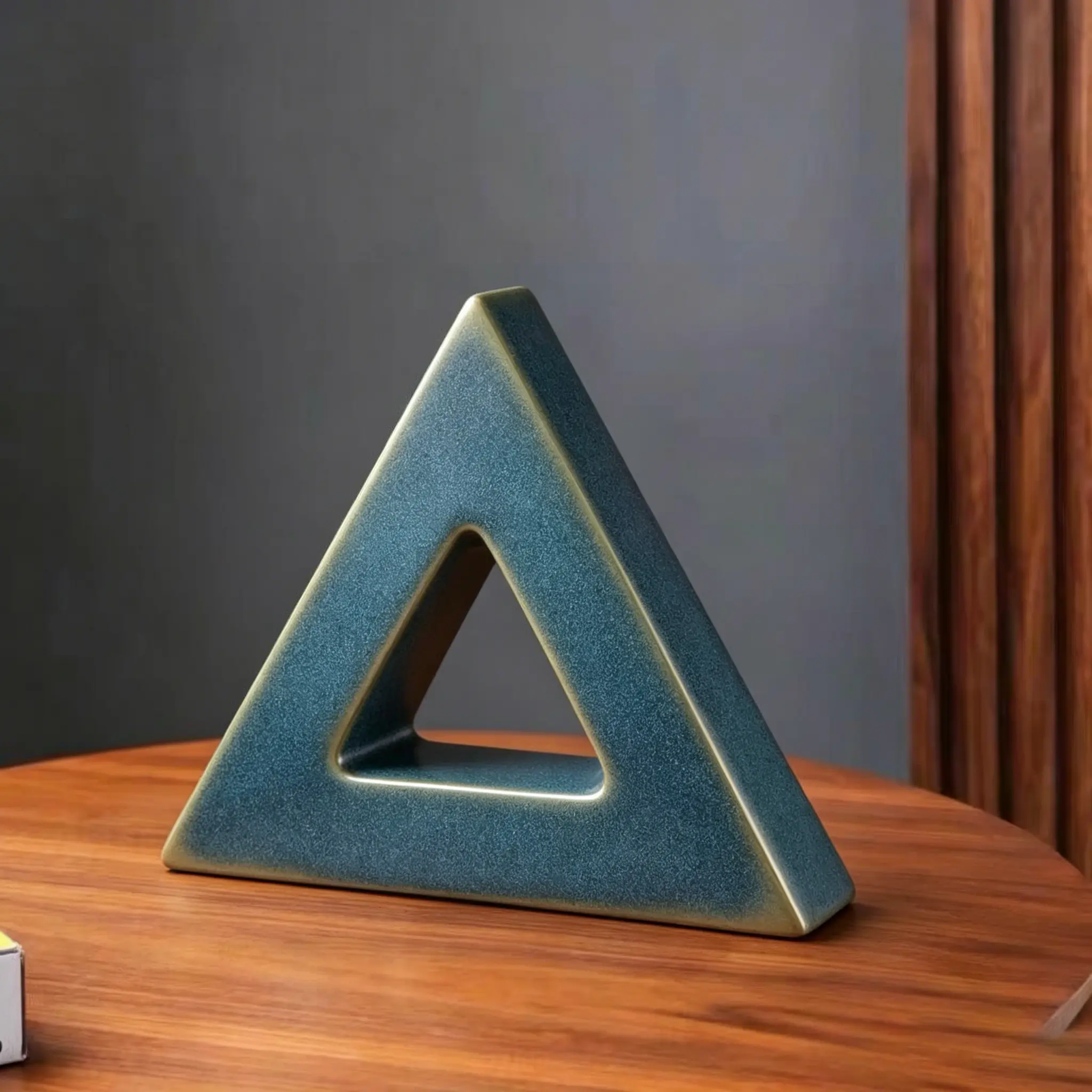 Handcrafted Premium Triangle Figurine, Decorative Home Ornament, Collectible Home Supply