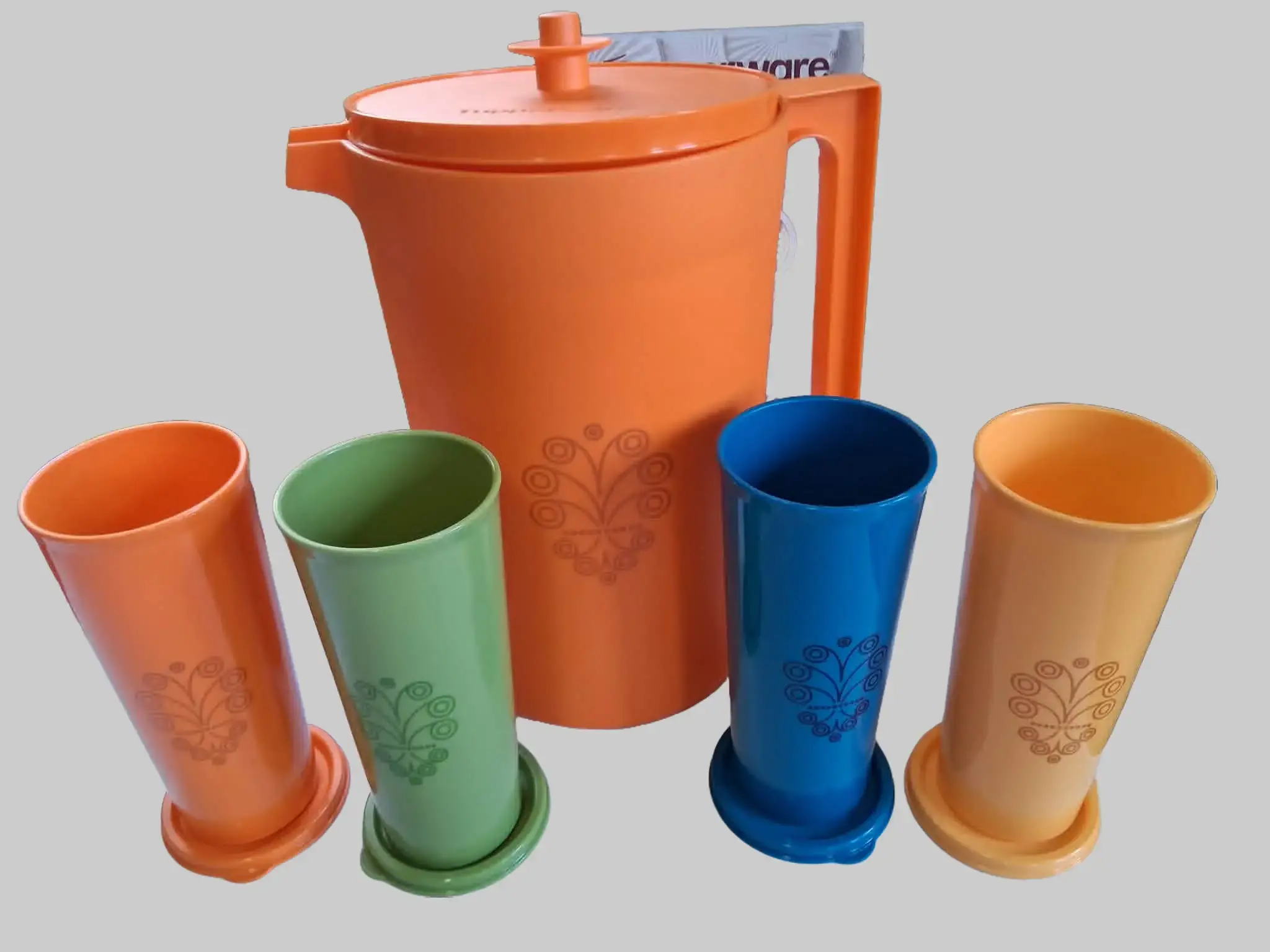 Tupperware Retro Classic Sheer Pitcher & Tumbler Set