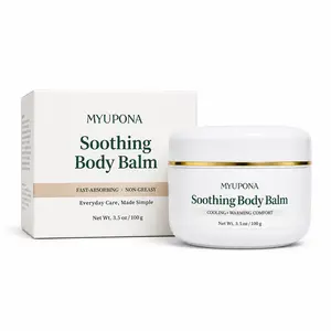 MYUPONA Cooling & Warming Body Balm with Menthol & MSM for Post-Workout Massage, 100 g