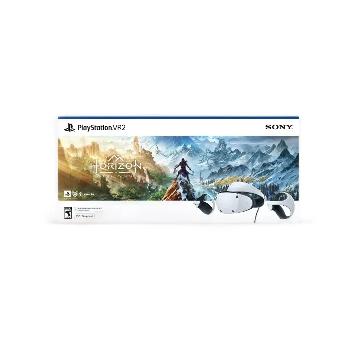 Sony PlayStation (PS5) PSVR2 Horizon Call of The Mountain Bundle - Includes Headset and Dual Display - Games