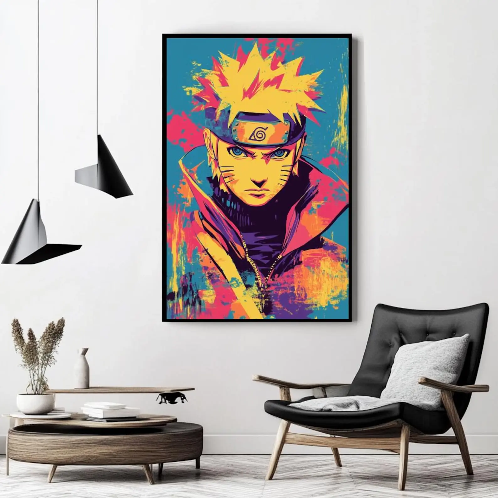 Naruto Pop Art, Pop Art Naruto, Pop Wall Art Anime, Manga Gift, Japanese Artwork, Anime Print, Wall Art Decor, Gift For Anime Fan, Home Decor, Printable Wall Art, Wall Art Anime