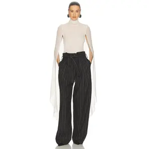 Helsa Georgette Cape Top in Ivory