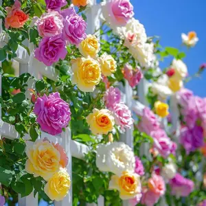 The freely rose suitable for garden planting, the fragrant and cold-resistant rose plant seeds for outdoor cultivation, with a wide variety of random colors