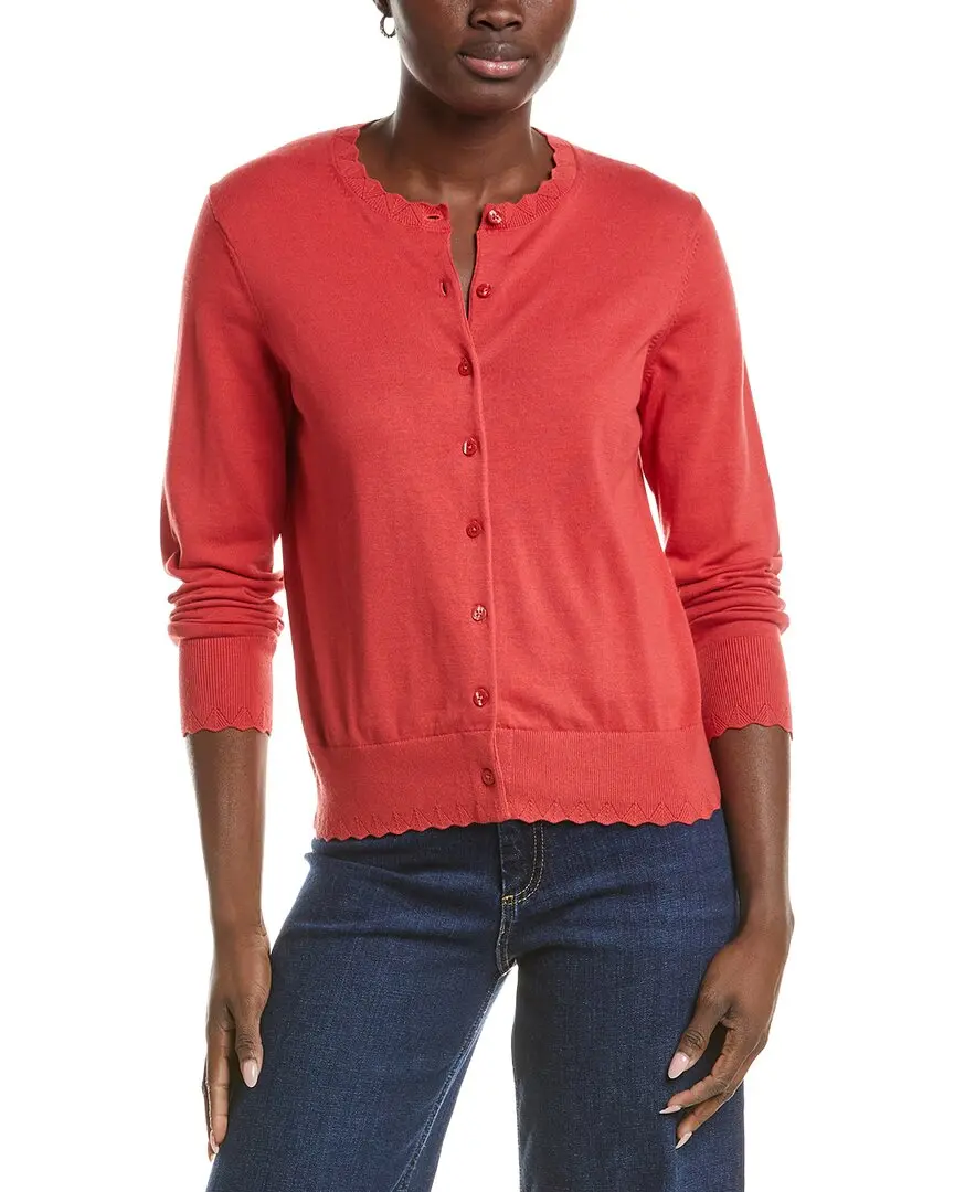 Brooks Brothers Scalloped Cardigan