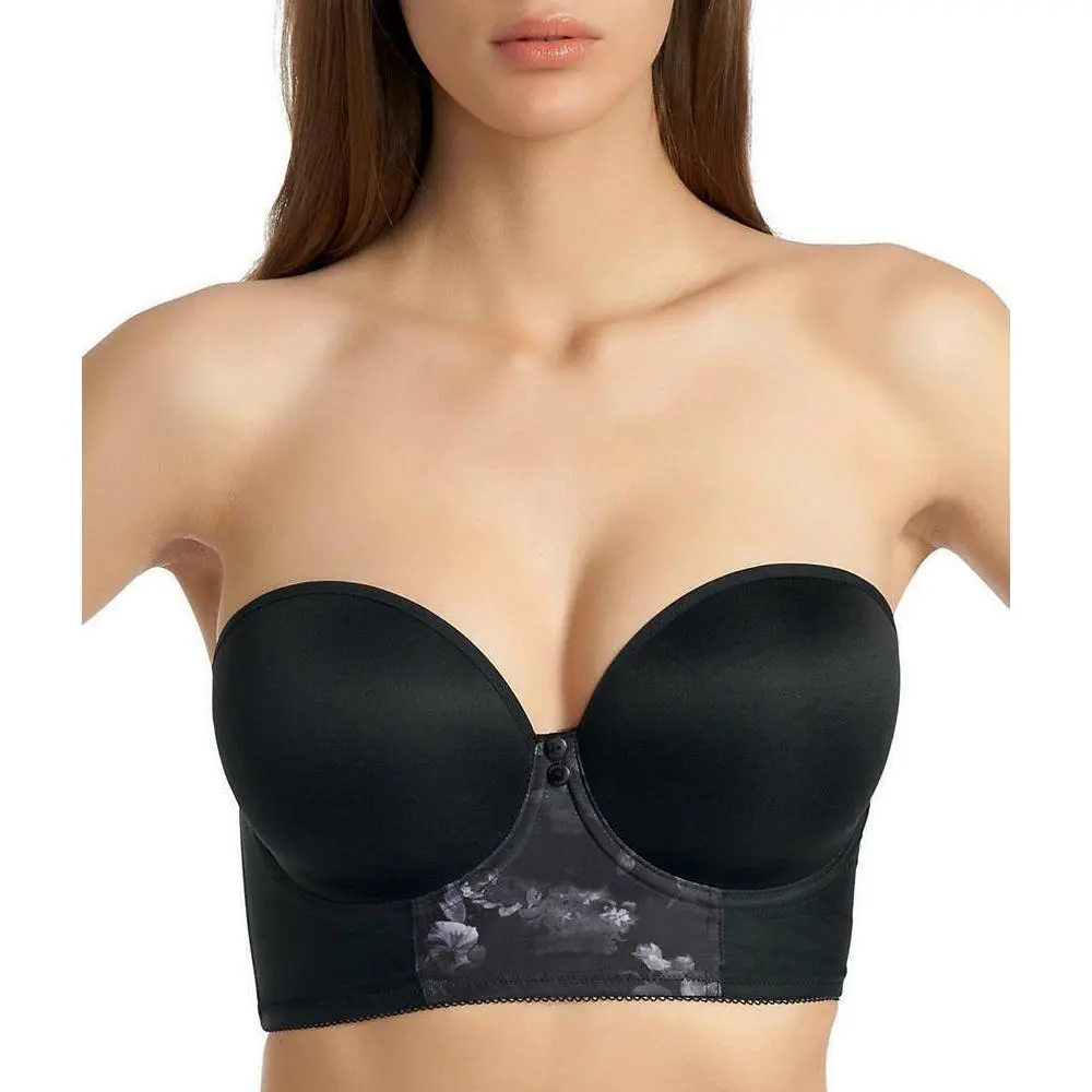 Freya Womens Deco Shape Underwire Strapless Contour Longline Bra