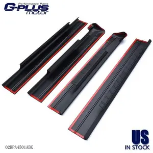 Rocker Panel Protector Guard Covers Fit For 01-06 Silverado/GMC Sierra Crew Cab