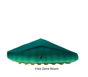 Green Breathable Foam Cushioned Athletic Recovery Slide