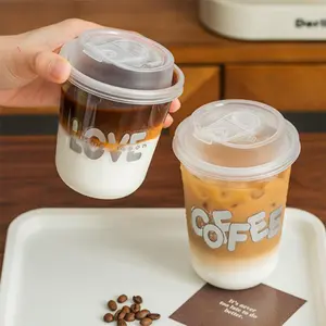 20Pcs Mexican Style Disposable Plastic Coffee Cups, Portable for Home Party Bar Use