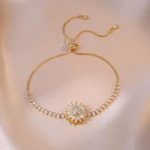 Spinning Sunflower Bracelet for Women A Calming and Relaxing Accessory