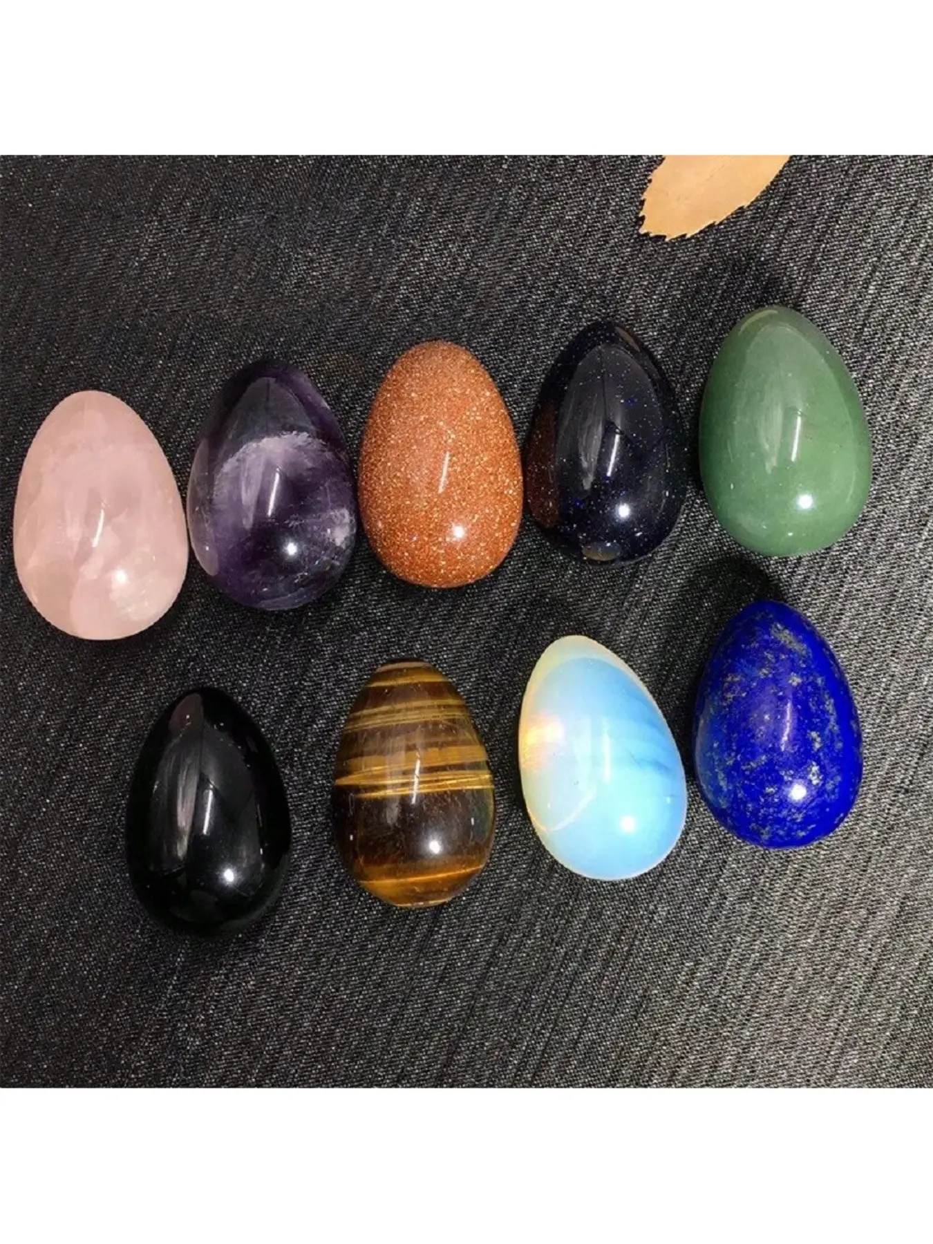 Worry Stone Egg Rock Crystal Gemstone Natural Crystals, Polished Mineral Pocket Palm Chakra Egg, Anxiety Relief Meditation Reiki Gift, Natural Healing Crystal, Natural Crystal Pieces, Crystal Decorative Ornaments, Crystal Decorative Stones